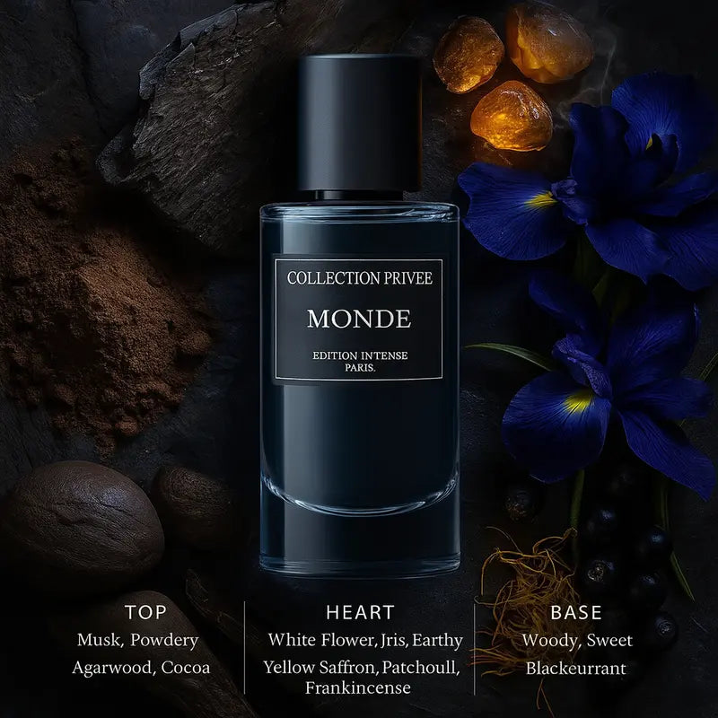 Eau de Parfum Homme  Monde 50 ml – Collection Privée Paris | Parfum Oud & Cacao