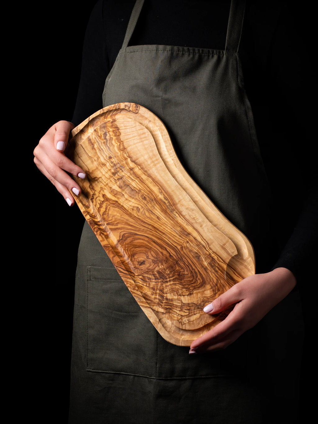 Pack de cuisine en bois d'olivier 4 pièces
