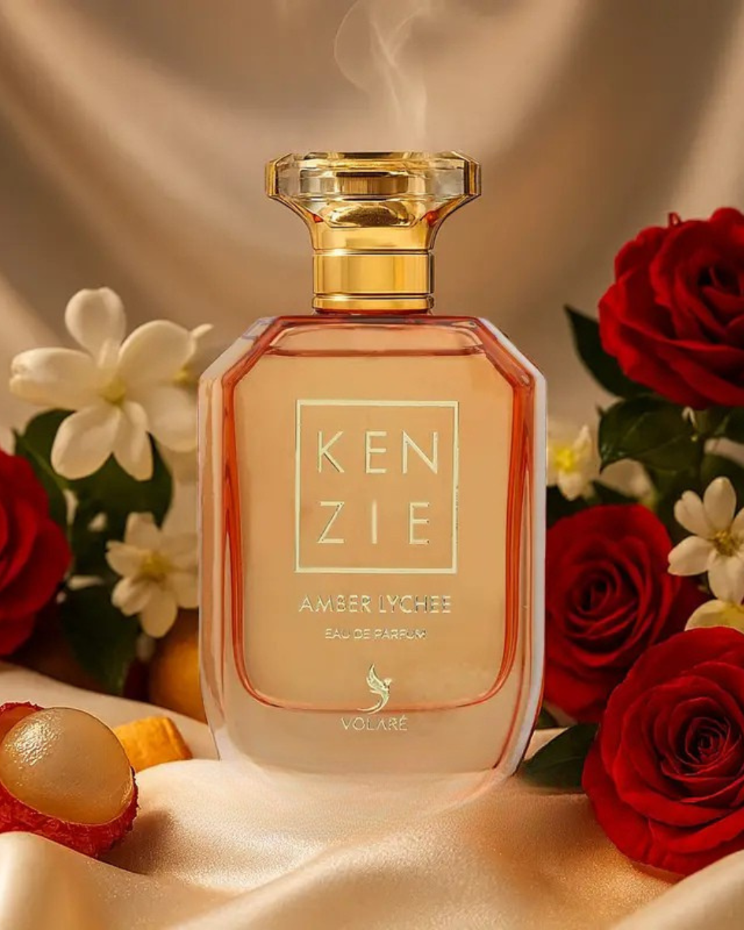 Eau de Parfum Femme Kenzie Amber Lychee 100 ml – Volaré | Parfum Fruité Floral Gourmand