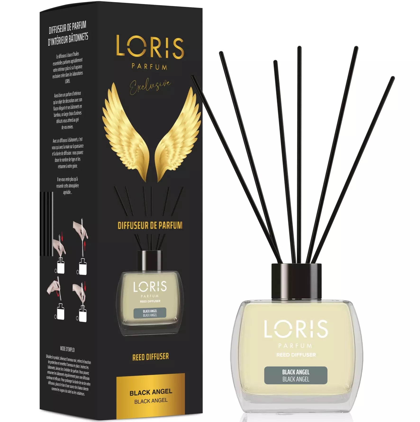 LORIS Diffuseur de parfum Black Angel 120 ml