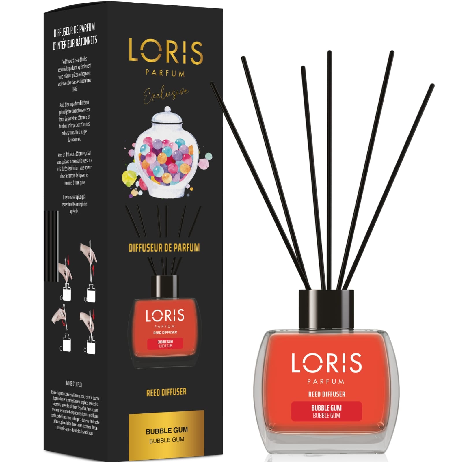 LORIS Diffuseur de parfum Bubble Gum 120ml